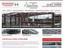 Tablet Screenshot of goldvalesteel.com